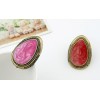 Vintage Style  enamel big drip ring adjustable