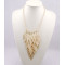 fashion Style  Geometric diamond-shaped hollow out  necklace N-0067