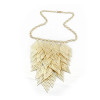 fashion Style  Geometric diamond-shaped hollow out  necklace N-0067
