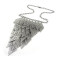 fashion Style  Geometric diamond-shaped hollow out  necklace N-0067