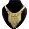New Style Multilayer gold plated crystal ball  tassel necklace N-1012