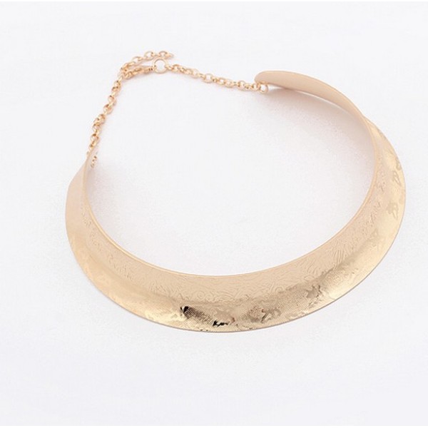 New Style silver/gold plated mirrored butterfly carving choker necklace N-2002
