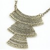 Vintage Style Punk Crescent  hollow out Bib Necklace N-2018