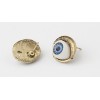 European style bronze metal lifelike eyes ear stud lifelike eyes ear stud