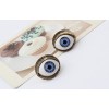 European style bronze metal lifelike eyes ear stud lifelike eyes ear stud