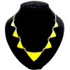 European style Fashion enamel Geometry triangular Necklace N-4562