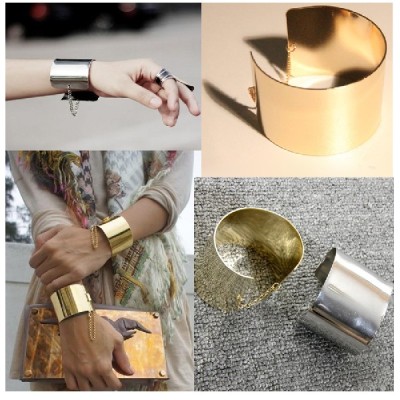 New Arrived Hot Selliing nintage silver/bronze Gold&Silver Plated 4Colors Optional  bangle cuff B-0142