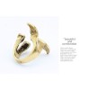 Punk Retro Bronze Enamel Cosplay Eye Mustache Opened Finger Ring Adjustable R-0180