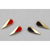 2 pairs punk style Geometry polygon enamel rivet ear stud E-2018