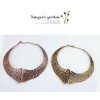 punk style retro bronze hollow out collar choker necklace N-2006