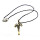 Hemp rope chain bronze snake Sword pendant necklace N-4014