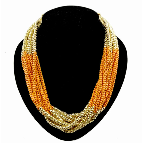 European style Multilayer enamel Snake Chain Necklace N-1053