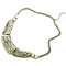 European style punk metal  Crescent snake chain Snake Skin necklace N-4552