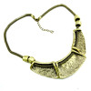 European style punk metal  Crescent snake chain Snake Skin necklace N-4552