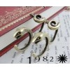 Wholesale 2Pieces Retro Silver/Bronze Snake Opened Double Fingers Ring R-0035