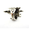 Wholesale 2 pieces retro bronze silver Transformers bird ring R-0004