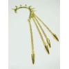 Gold Plated Rivet Tassels Ear Cuff  Earring E-0022