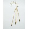 Gold Plated Rivet Tassels Ear Cuff  Earring E-0022