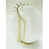Gold Plated Rivet Tassels Ear Cuff Earring E-0022