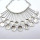 European Style silver plated round drip tassels  necklace N-1776