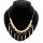 New Coming Retro Punk rope chain faux gem rivet Tassels Necklace N-1282