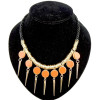 New Coming Retro Punk rope chain faux gem rivet Tassels Necklace N-1282