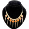 New Coming Retro Punk rope chain faux gem rivet Tassels Necklace N-1282