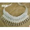 New South Korea retro pearl gem crystal silk Ribbon  Necklace N-1525