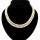 European Style gold gun black  snake chain crystal choker necklace N-1008