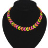 European Style gold plated enamel arrow tail shape  choker necklace N-4555