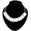 New gold plated enamel pee shape candy double chain necklace N-4578