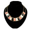 New gold plated enamel pee shape candy double chain necklace N-4578