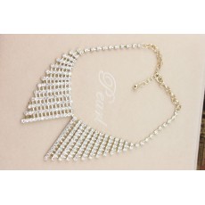 New charming rhinestone triangle collar choker necklace N-1025