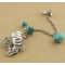 retro Stone crocodile Tassels Ear Cuff Ear Stud Clip E-1188