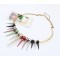 New charming colorful rivet tassels collar choker necklace N-2025