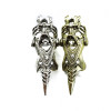 Vintage Style Rhinestone Dragon Knuckle Joint Sharp Ring 8.5 Size R-0138