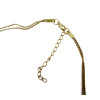 Vintage Style Retro Bronze Metal Carved Leaf Tassel Choker Necklace N-0082