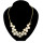 gold plated enamel rivet choker necklace N-0253