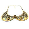 Bohemian Retro rhinestone hollow out flower collar choker necklace N-2013