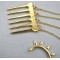 Gold Plated Rivet Tassels Ear Cuff Tuck Comb Hairpin