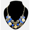 New charming metal enamel hollow out rose flower choker necklace N-0044