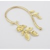 2pieces 2 colors punk rock flower leaf ear cuff E-0578