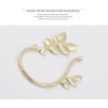 2pieces 2 colors punk rock flower leaf ear cuff E-0578