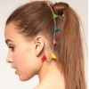 New Gold Tone Triangle Tassel Ear Cuff Tuck Comb Hairpin E-0106