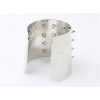 European style gold/silver plated nail rivet fashion opened bangle B-0081