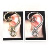New Punk Rock Earrings silver Metal Wrap snake shape Ear Cuff stud Clip E-1207