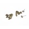 New Punk Rock  skull head claw ear cuff ear stud E-1092
