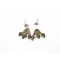New Punk Rock  skull head claw ear cuff ear stud E-1092
