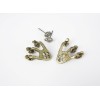 New Punk Rock  skull head claw ear cuff ear stud E-1092