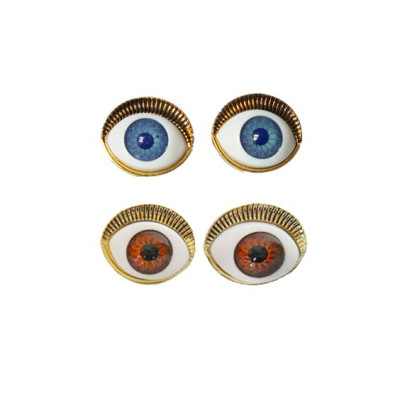 European style bronze metal lifelike eyes ear stud lifelike eyes ear stud